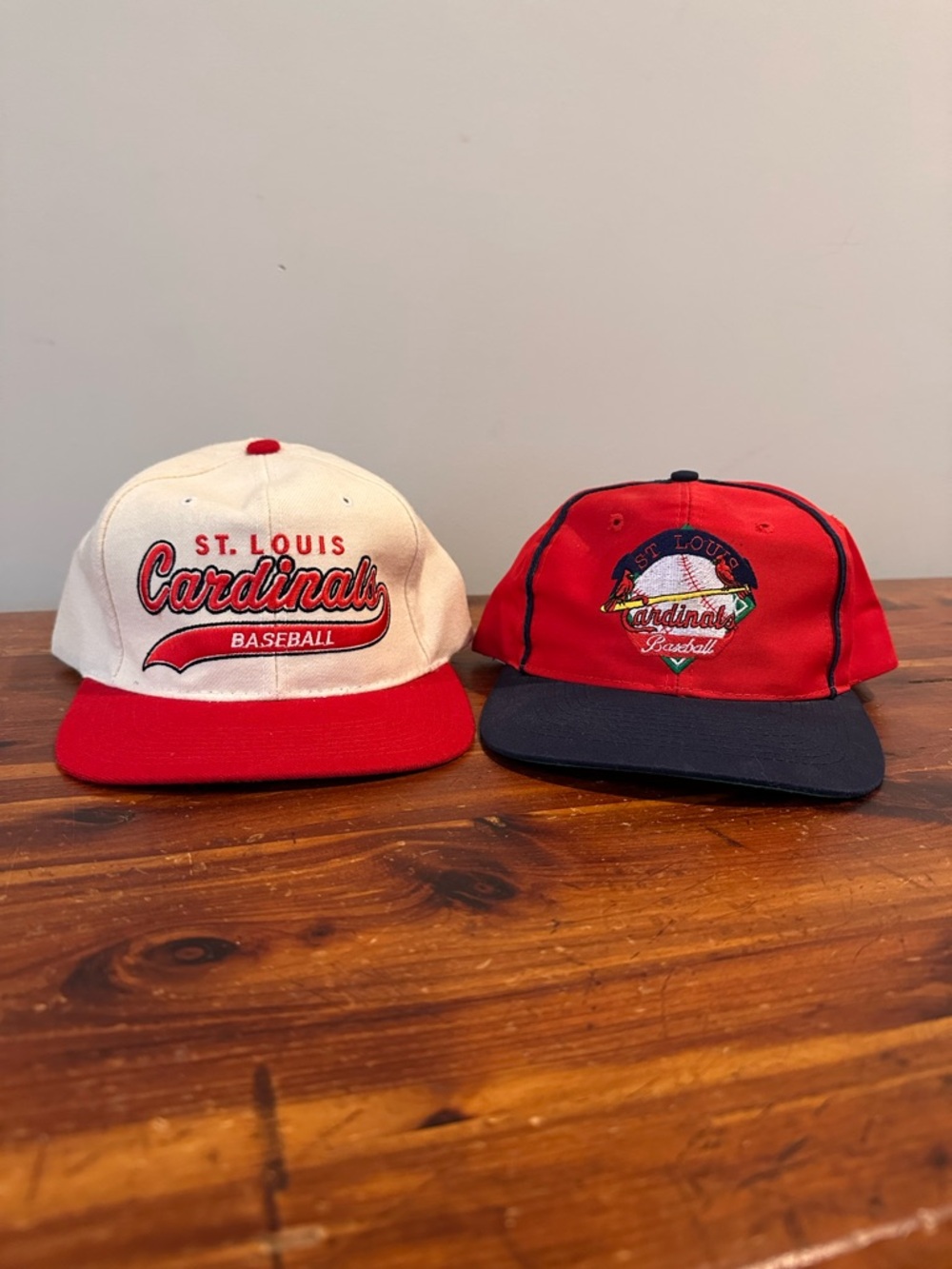 Vintage 90s St. Louis Cardinals Snapback Bundle Starter + The Game MLB Hats
